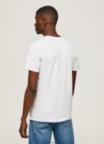 hombres playera con logo estampado Pepe Jeans 44JTZ970 blanco - Imagen 4