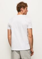 hombres playera con logo estampado Pepe Jeans 44JTZ978 blanco - Imagen 4