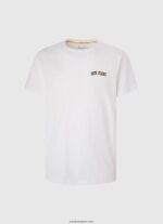 hombres playera con logo estampado Pepe Jeans 44JTZ978 blanco - Imagen 5
