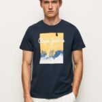 hombres playera con logo estampado Pepe Jeans 44JTZ979 dulwich