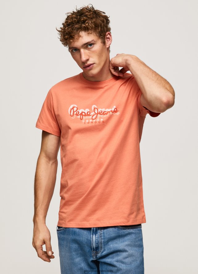 hombres_playera_con_logo_estampado_pepe_jeans_44jtz991_calabaza_naranja.jpg hombres playera con logo estampado Pepe Jeans 44JTZ991 calabaza naranja - Imagen 1