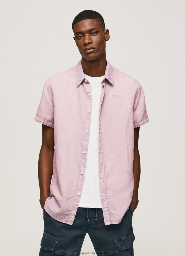 hombres playera de manga corta parker Pepe Jeans 44JTZ1058 lejía rosa - Imagen 2