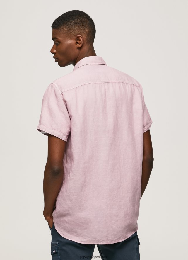 hombres playera de manga corta parker Pepe Jeans 44JTZ1058 lejía rosa - Imagen 4
