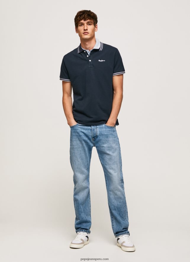 hombres polo de piqué con logo bordado Pepe Jeans 44JTZ1076 dulwich - Imagen 2