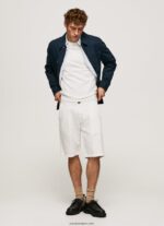 hombres shorts chinos arkin con pliegues Pepe Jeans 44JTZ1128 Marfil