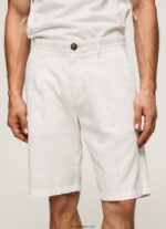 hombres shorts chinos arkin con pliegues Pepe Jeans 44JTZ1128 Marfil - Imagen 3