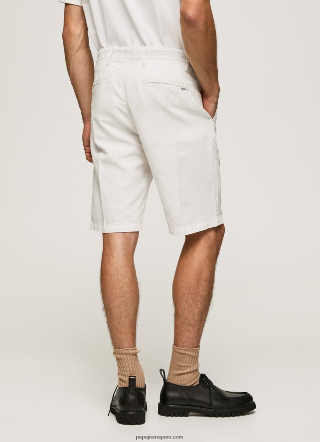hombres shorts chinos arkin con pliegues Pepe Jeans 44JTZ1128 Marfil - Imagen 4