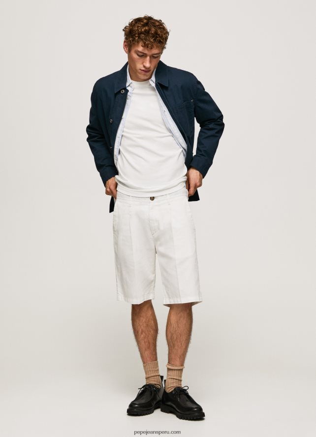 hombres shorts chinos arkin con pliegues Pepe Jeans 44JTZ1128 Marfil - Imagen 1