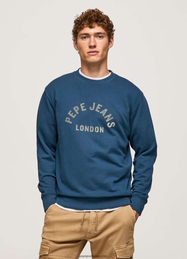 hombres_sudadera_con_logo_estampado_pepe_jeans_44jtz900_jarman.jpg hombres sudadera con logo estampado Pepe Jeans 44JTZ900 jarman - Imagen 1