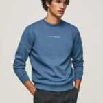 hombres sudadera con logo estampado Pepe Jeans 44JTZ907 jarman