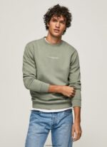 hombres sudadera con logo estampado Pepe Jeans 44JTZ908 fundición