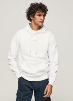 hombres suéter con capucha Pepe Jeans 44JTZ910 blanco
