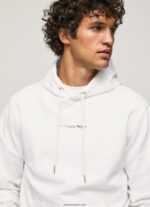 hombres suéter con capucha Pepe Jeans 44JTZ910 blanco - Imagen 3