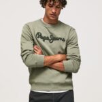 hombres suéter con logo bordado Pepe Jeans 44JTZ874 fundición