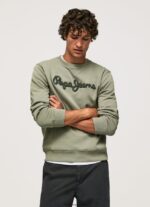hombres suéter con logo bordado Pepe Jeans 44JTZ874 fundición