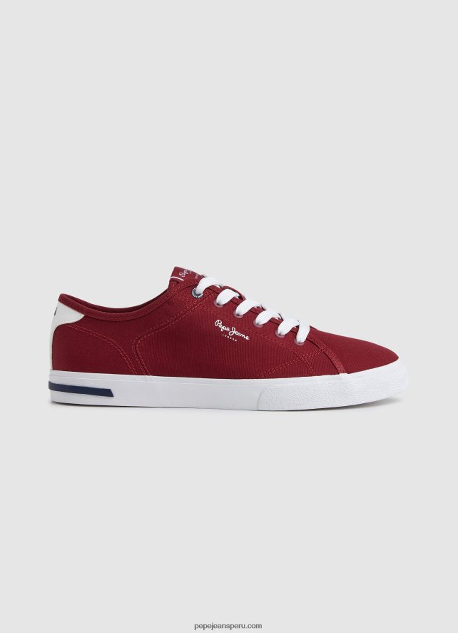 hombres_tenis_basicos_kenton_road_pepe_jeans_44jtz1211_rojo_oscuro.jpg hombres tenis básicos kenton road Pepe Jeans 44JTZ1211 rojo oscuro - Imagen 1