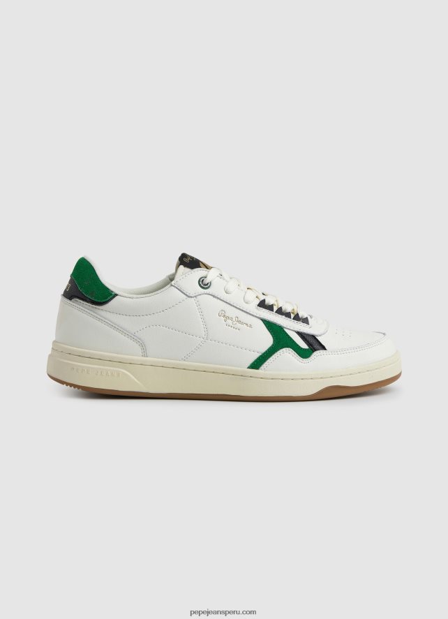 hombres tenis combinados kore vintage Pepe Jeans 44JTZ1166 hiedra - Imagen 1