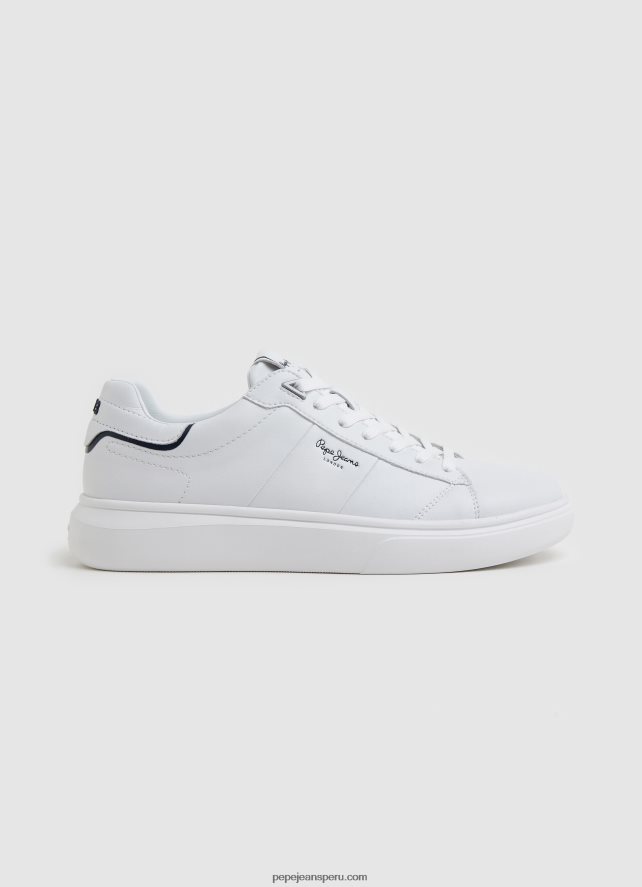hombres_tenis_eaton_con_parte_de_cuero_pepe_jeans_44jtz1208_blanco.jpg hombres tenis Eaton con parte de cuero Pepe Jeans 44JTZ1208 blanco - Imagen 1