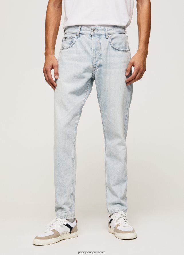 hombres vaqueros callen de tiro medio holgados Pepe Jeans 44JTZ809 mezclilla - Imagen 2