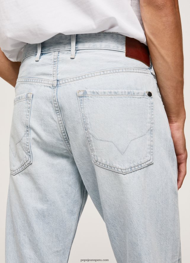 hombres vaqueros callen de tiro medio holgados Pepe Jeans 44JTZ809 mezclilla - Imagen 5