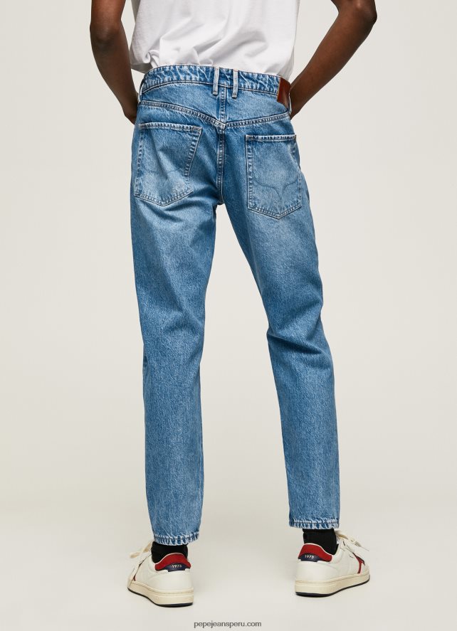 hombres vaqueros callen de tiro medio holgados Pepe Jeans 44JTZ820 mezclilla - Imagen 4