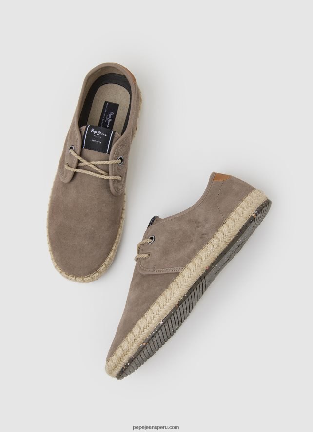 hombres zapatillas turisticas de piel clac Pepe Jeans 44JTZ1247 piedra oscura - Imagen 3