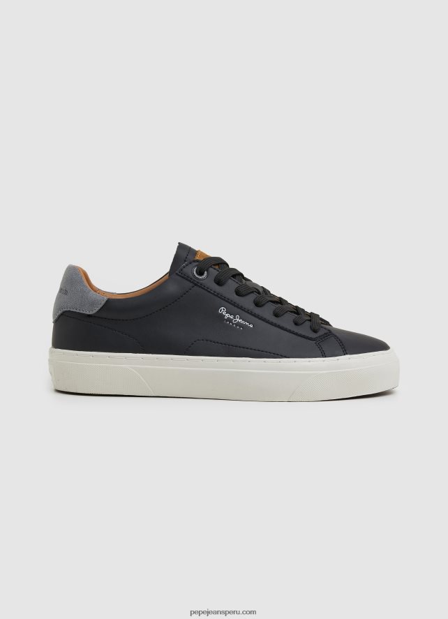 hombres_zapatillas_yogi_originales_de_piel_pepe_jeans_44jtz1183_negro.jpg hombres zapatillas yogi originales de piel Pepe Jeans 44JTZ1183 negro - Imagen 1