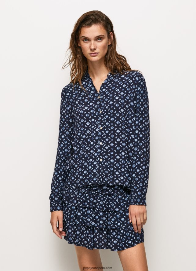 mujer_blusa_con_estampado_geometrico_pepe_jeans_44jtz357_multi.jpg mujer blusa con estampado geométrico Pepe Jeans 44JTZ357 multi - Imagen 1