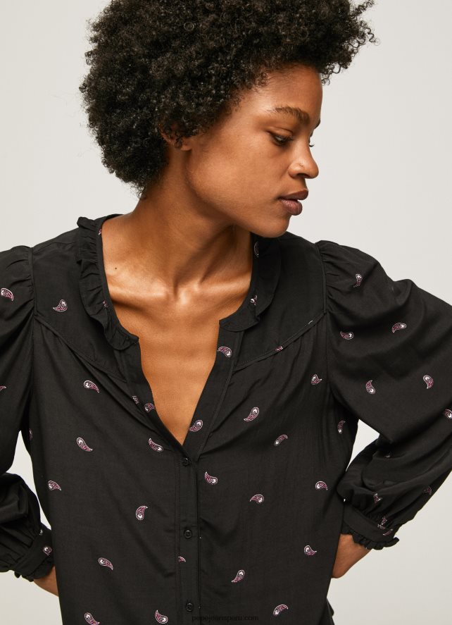 mujer_blusa_con_volantes_y_cachemira_pepe_jeans_44jtz329_multi.jpg mujer blusa con volantes y cachemira Pepe Jeans 44JTZ329 multi - Imagen 1