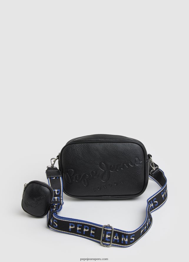 mujer_bolsa_crossbody_con_logo_en_relieve_pepe_jeans_44jtz713_negro.jpg mujer bolsa crossbody con logo en relieve Pepe Jeans 44JTZ713 negro - Imagen 1