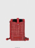 mujer bolsa de móvil a cuadros Pepe Jeans 44JTZ728 estudio rojo - Imagen 4