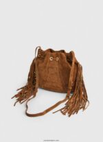 mujer bolso bombonera de ante Pepe Jeans 44JTZ724 camello - Imagen 3