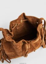 mujer bolso bombonera de ante Pepe Jeans 44JTZ724 camello - Imagen 4