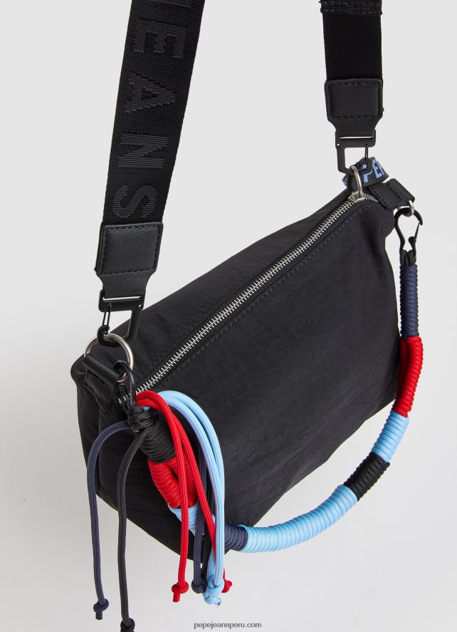 mujer bolso de hombro con asa desmontable Pepe Jeans 44JTZ734 negro - Imagen 2