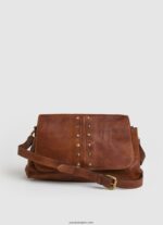 mujer bolso de hombro de cuero Pepe Jeans 44JTZ746 tabaco