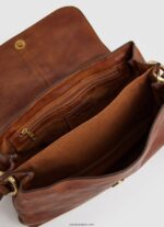 mujer bolso de hombro de cuero Pepe Jeans 44JTZ746 tabaco - Imagen 3
