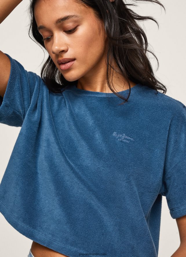 mujer_camiseta_cropped_de_terciopelo_pepe_jeans_44jtz461_jarman.jpg mujer camiseta cropped de terciopelo Pepe Jeans 44JTZ461 jarman - Imagen 1