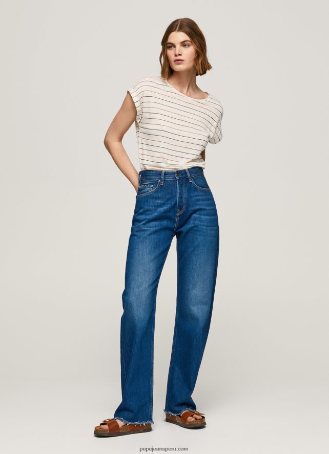 mujer camiseta de lino con estampado de rayas Pepe Jeans 44JTZ447 multi - Imagen 2