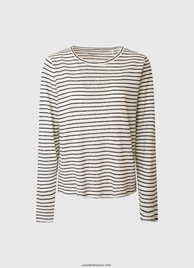 mujer camiseta de manga larga a rayas Pepe Jeans 44JTZ436 dulwich - Imagen 5