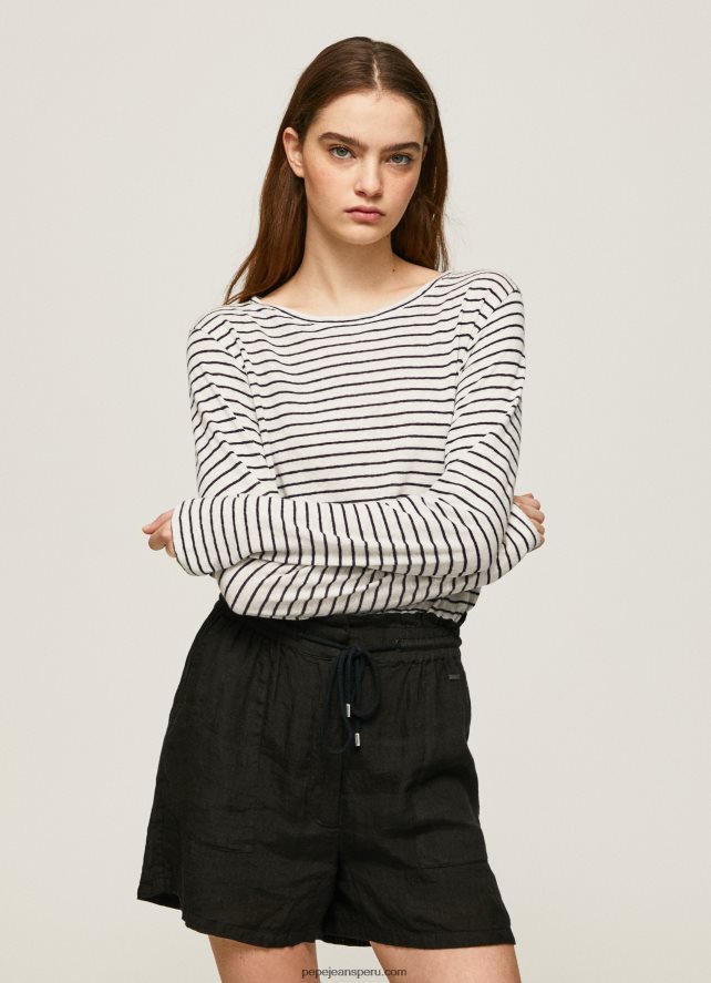 mujer camiseta de manga larga a rayas Pepe Jeans 44JTZ436 dulwich - Imagen 1