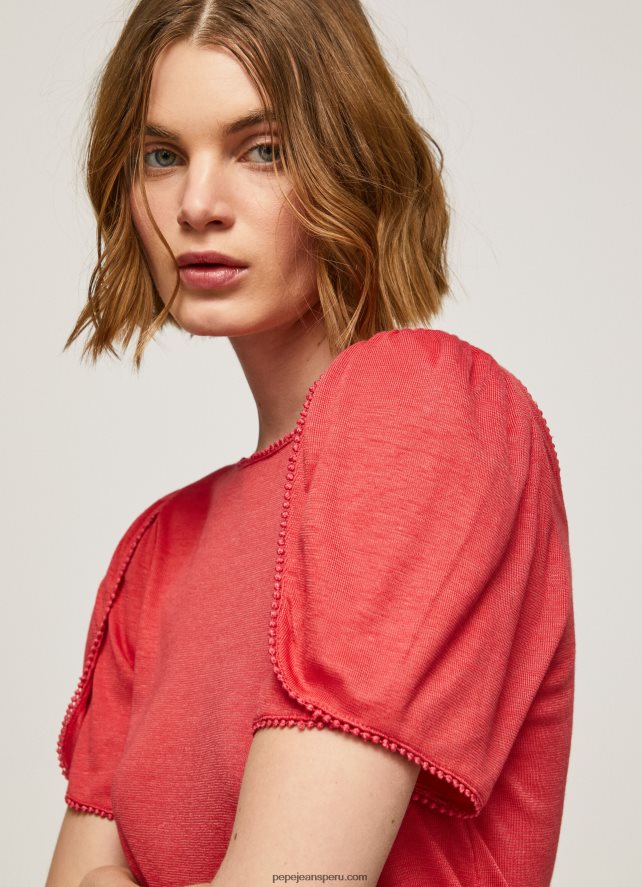 mujer_camiseta_jaspeada_con_cuello_barco_pepe_jeans_44jtz435_estudio_rojo.jpg mujer camiseta jaspeada con cuello barco Pepe Jeans 44JTZ435 estudio rojo - Imagen 1