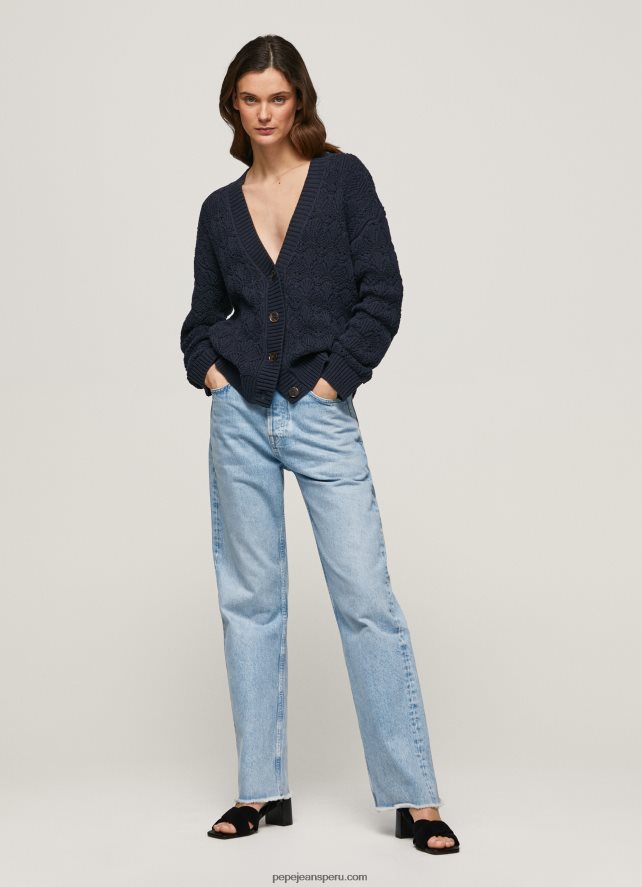 mujer cárdigan calado con escote en v Pepe Jeans 44JTZ239 dulwich - Imagen 2