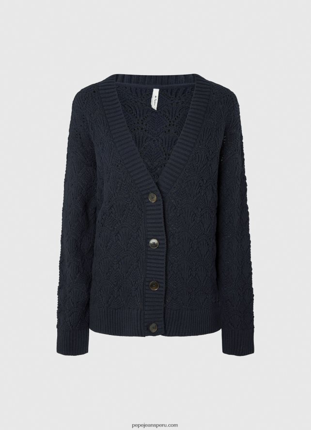 mujer cárdigan calado con escote en v Pepe Jeans 44JTZ239 dulwich - Imagen 5