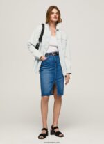 mujer falda de mezclilla de corte estándar Pepe Jeans 44JTZ485 mezclilla