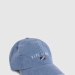 mujer gorra básica con logo bordado Pepe Jeans 44JTZ778 mezclilla