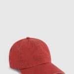 mujer gorra básica con logo bordado Pepe Jeans 44JTZ779 estudio rojo