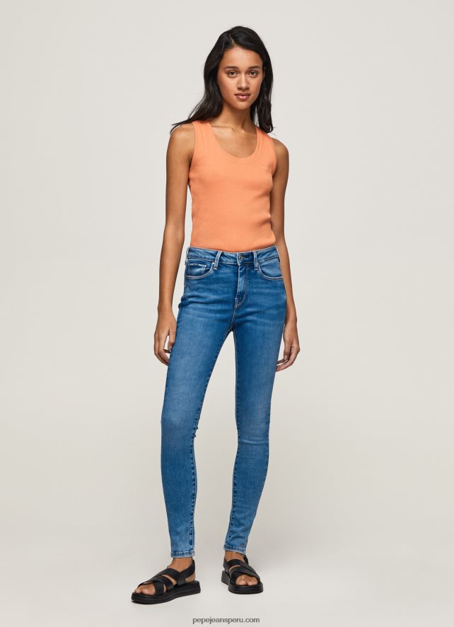 mujer_jeans_ajustados_con_cintura_alta_pepe_jeans_44jtz58_mezclilla.jpg mujer jeans ajustados con cintura alta Pepe Jeans 44JTZ58 mezclilla - Imagen 1