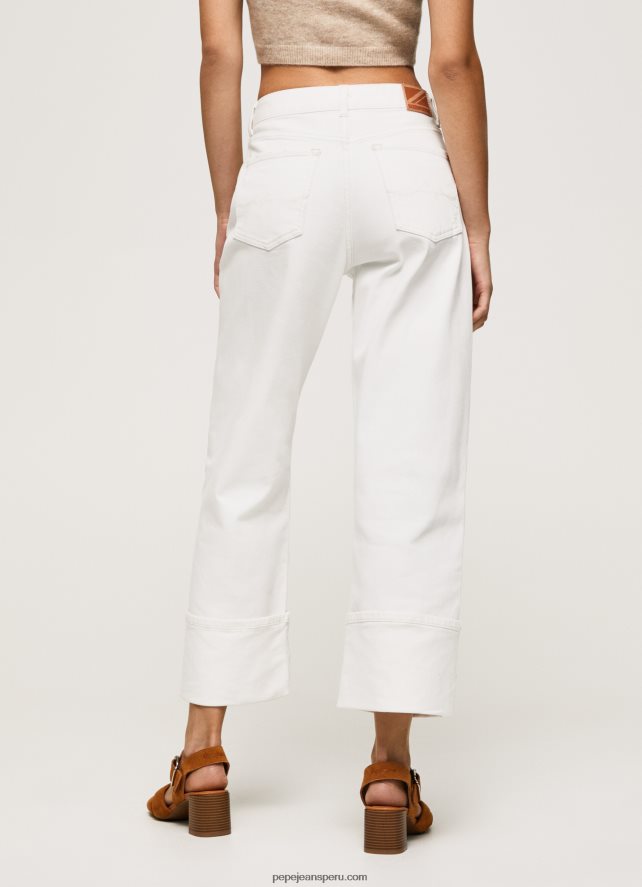 mujer jeans color avellana de talle alto Pepe Jeans 44JTZ2 mezclilla - Imagen 5