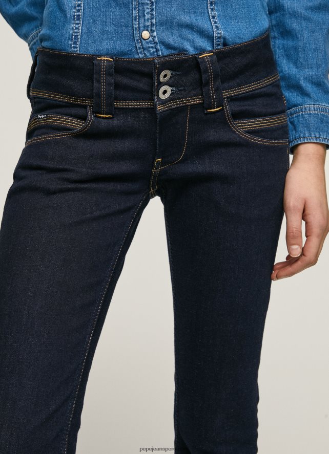 mujer jeans rectos con cintura baja de venus Pepe Jeans 44JTZ37 mezclilla - Imagen 3
