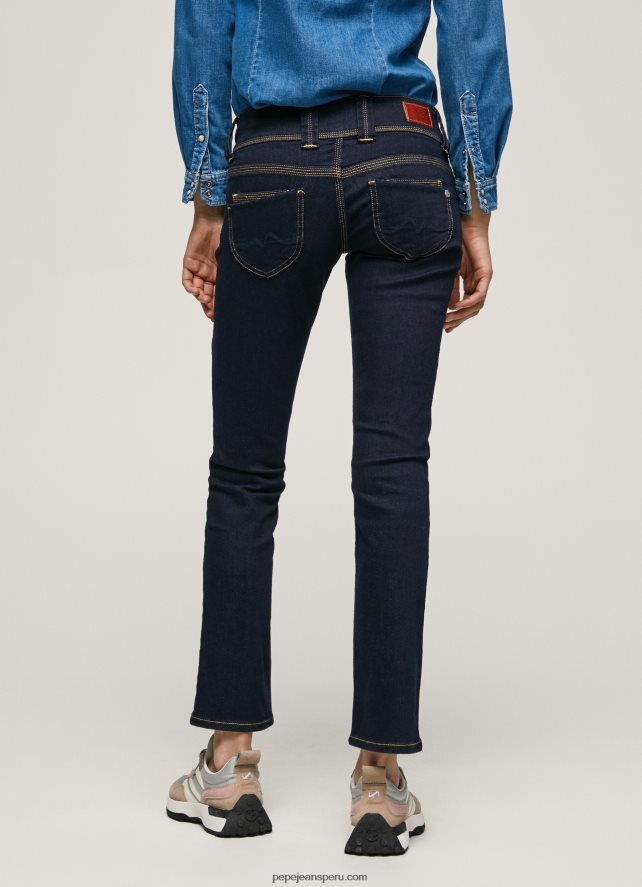 mujer jeans rectos con cintura baja de venus Pepe Jeans 44JTZ37 mezclilla - Imagen 4